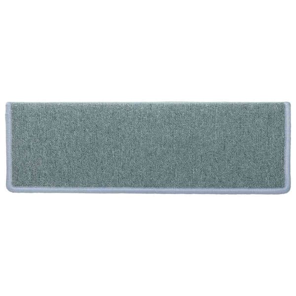 vidaXL Trappmattor 15 st 65x21x4 cm havsblå rektangulär kant