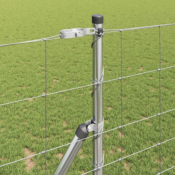 vidaXL Stängselstolpe Galvaniserad 50 x 1,2 m Stål