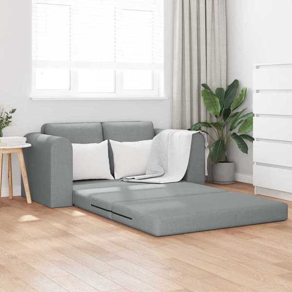vidaXL Soffsäng 60cm Ljusgrå tyg