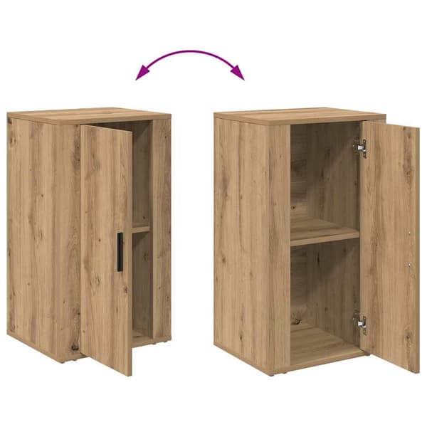vidaXL Serviesskap Artisan Eik 40 x 33 x 70 cm Konstruert tre