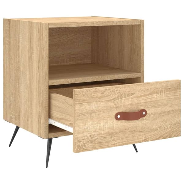 vidaXL Nattbord 2 stk sonoma eik 40x35x47,5 cm konstruert tre