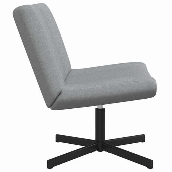 vidaXL Skrivstol Ljusgrå 63 x 75 x 76 cm tyg