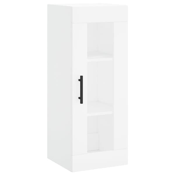 vidaXL Highboard hvit 34,5x34x180 cm konstruert tre