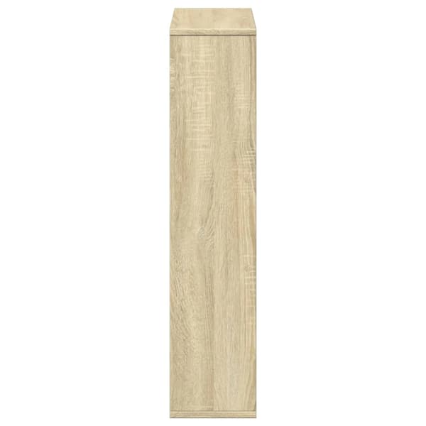 vidaXL Bokhylle sonoma eik 63x20x90 cm konstruert tre