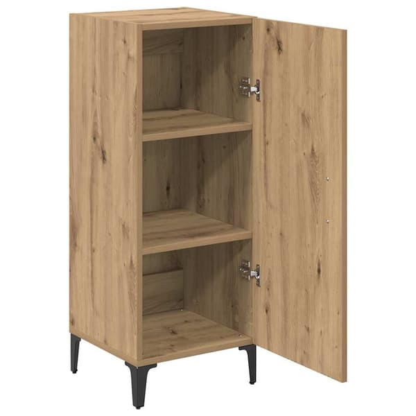 vidaXL Serviesskap Artisan Eik 34,5 x 34 x 90 cm Konstruert tre