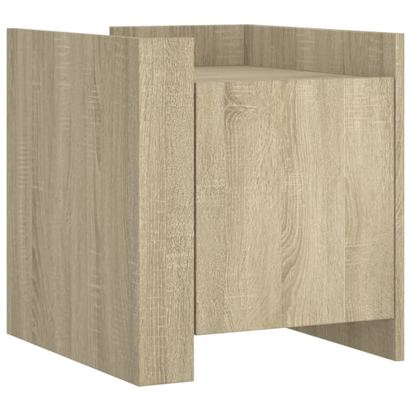 vidaXL Nattbord sonoma eik 45x50x50 cm konstruert tre