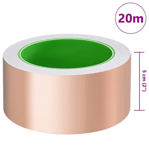 vidaXL Koppartejp 6 pcs Koppar 2000 x 5 cm Koppar