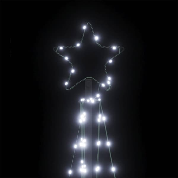vidaXL LED julgran 339 LEDs kallvit 187 cm