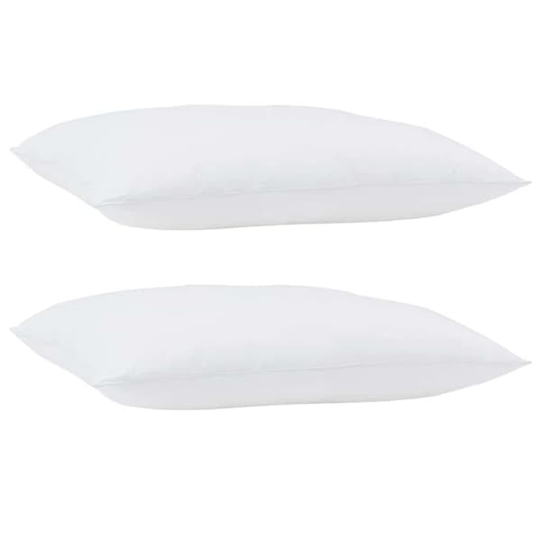 vidaXL Duntäcke med kudde 3 pcs Vit Mikrofiber