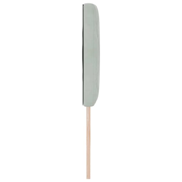vidaXL LED huvuddyna Ljusgrå 144 cm Sammet