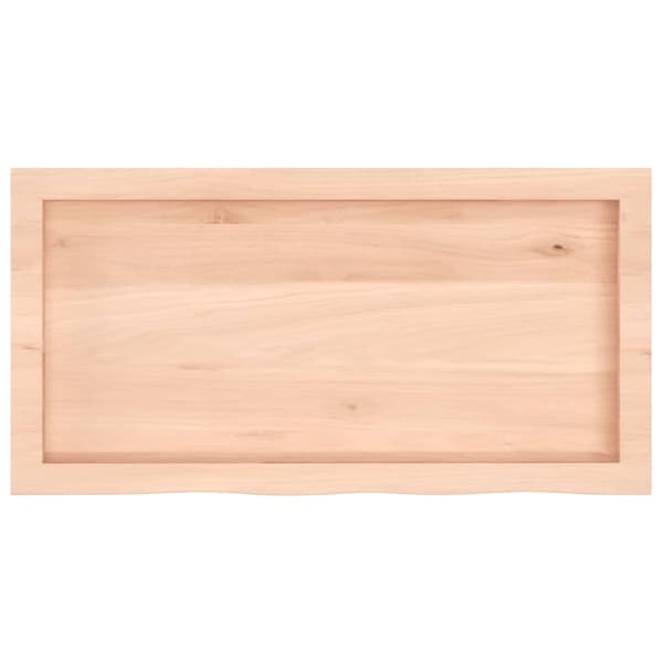 vidaXL Hyllplan 80x40x(2-6) cm obehandlad massiv ek