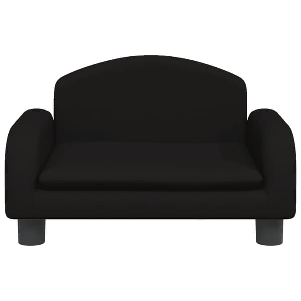 vidaXL Barnsoffa svart 50x40x30 cm tyg