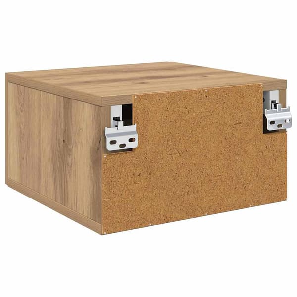 vidaXL Nattbordskap artisan eik 35 x 35 x 20 cm Konstruert tre
