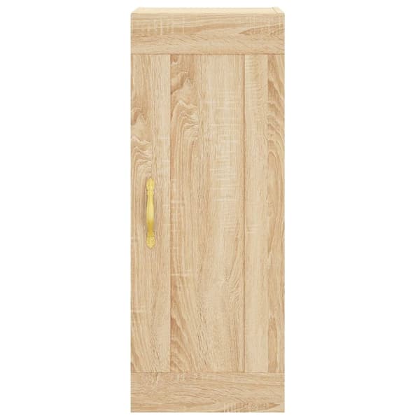 vidaXL Highboard sonoma eik 34,5x34x180 cm konstruert tre