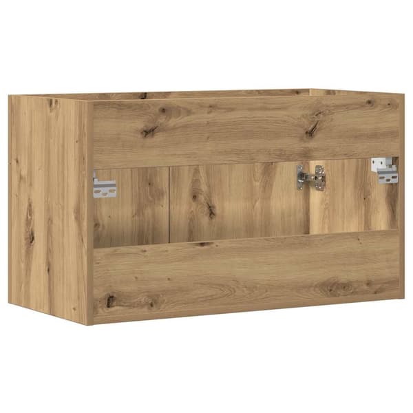 vidaXL Servantskap artisan eik 90x38,5x46 cm konstruert tre