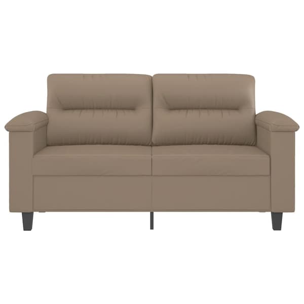 vidaXL 2-sitssoffa cappuccino 120 cm konstläder
