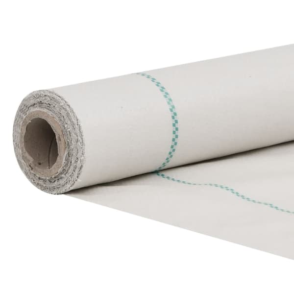 vidaXL Ogräsmatta vit 2x5 m PP