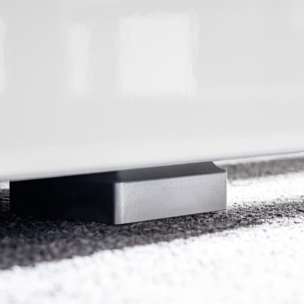 vidaXL TV-möbel 5 delar med LED-belysning högglans vit