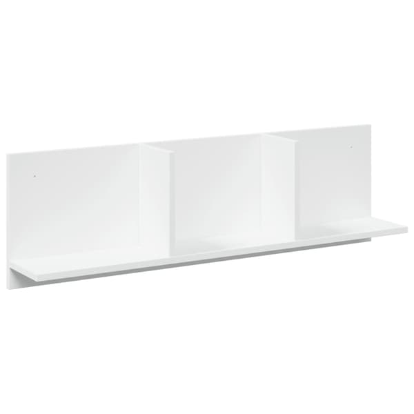 vidaXL Väggskåp 100x16,5x30 cm vit konstruerat trä