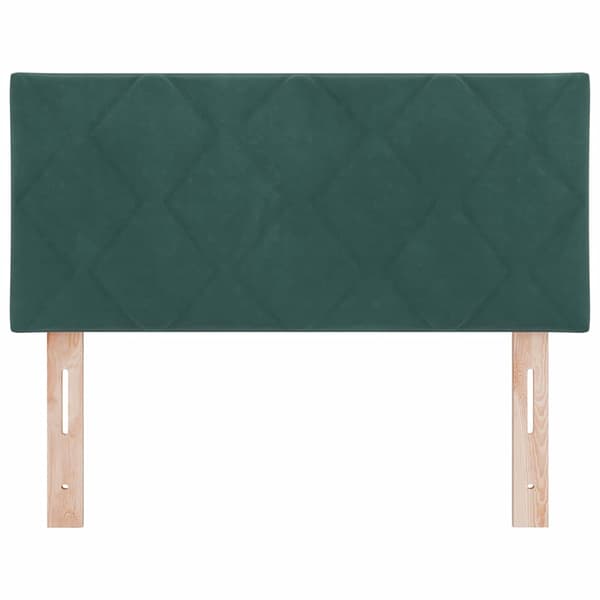 vidaXL LED huvuddyna Mörkgrön 90 cm Sammet