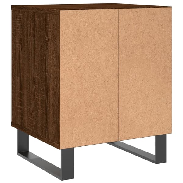 vidaXL Nattbord 2 stk brun eik 40x35x50 cm konstruert tre