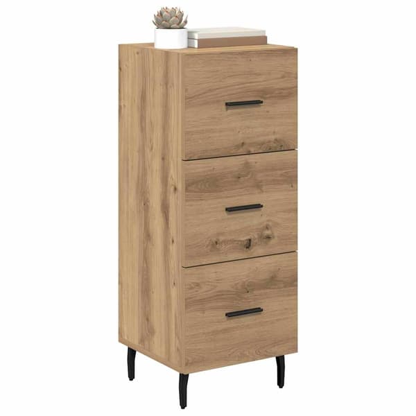 vidaXL Serviesskap artisan eik 34 x 34,5 x 90 cm Konstruert tre