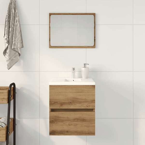 vidaXL Servantskap artisan eik 41x38,5x45 cm konstruert tre