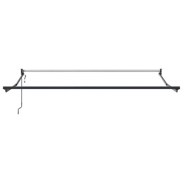 vidaXL Utfällbar markis Röd 350 x 250 cm Polyester och aluminium