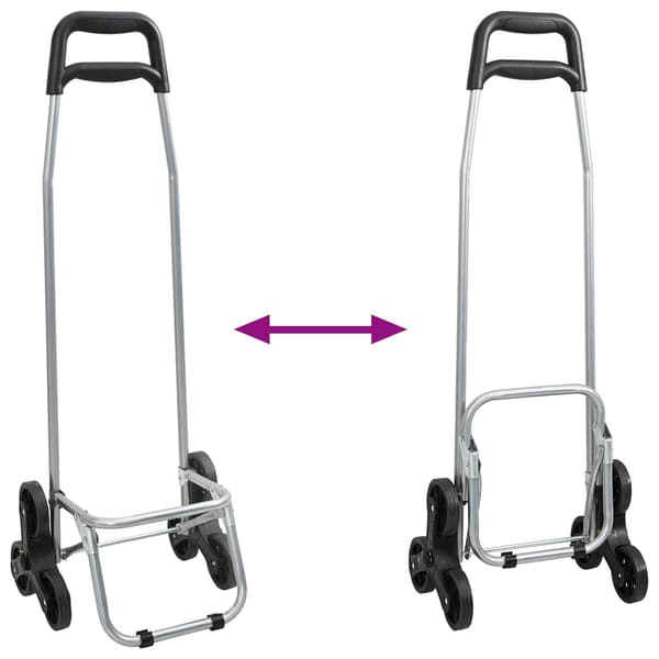 vidaXL Handlevogn Blå 39,5 x 33 x 93 cm Oxford-stoff