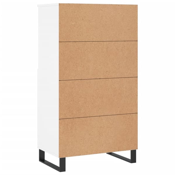vidaXL Highboard hvit 60x36x110 cm konstruert tre