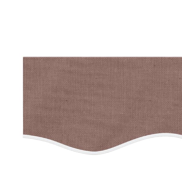 vidaXL Erstatningsstoff for markisekappe brun stripe 450 cm