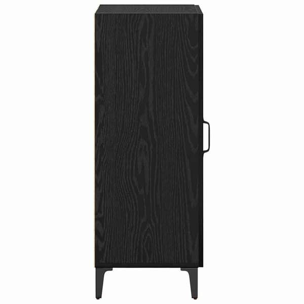 vidaXL Serviesskap Svart Eik 34,5 x 34 x 90 cm Konstruert tre