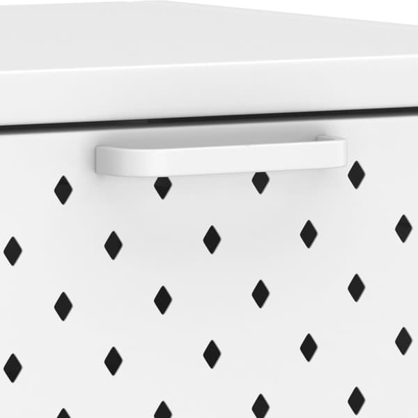 vidaXL Konsolbord vit 72x35x75 cm stål