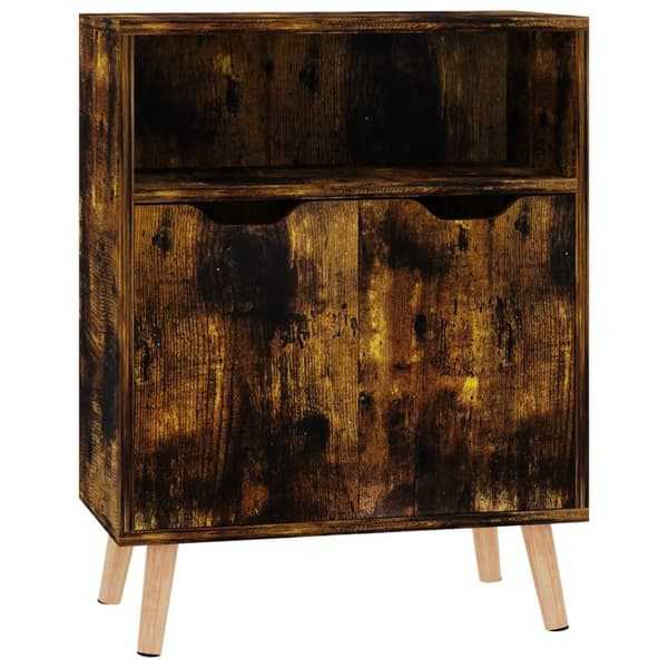 vidaXL Skjenk røkt eik 60x30x72 cm konstruert tre