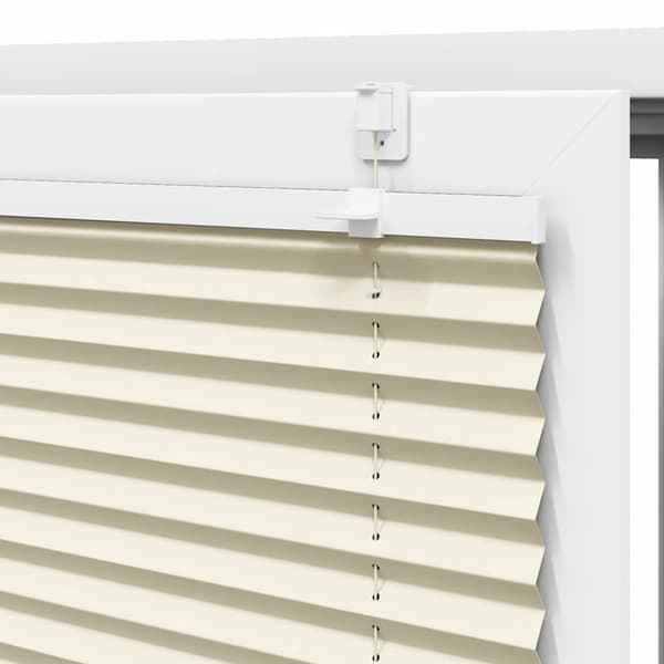 vidaXL Plisserad persienn cremefärgad 55x100cm tyg bredd 54,4cm