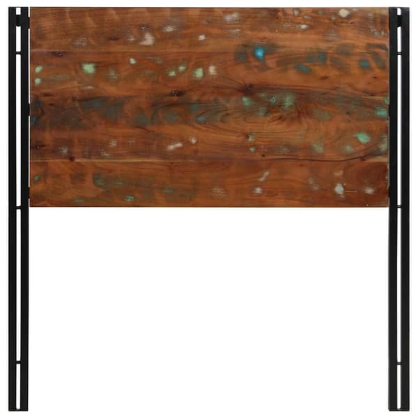 vidaXL sengegavl 100 cm gjenvunnet heltre og jern