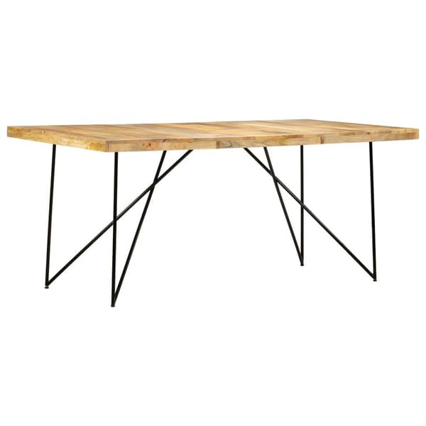 vidaXL Spisebord 180x90x76 cm heltre mango