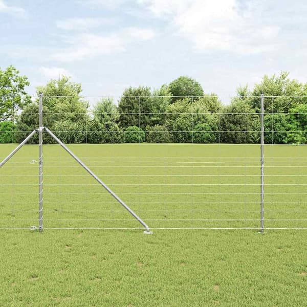 vidaXL Stängselstolpe Galvaniserad 50 x 1,5 m Stål