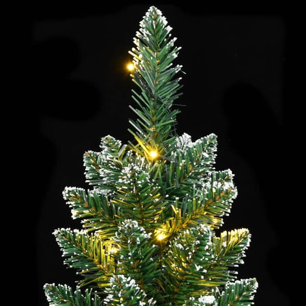 vidaXL Kunstig slankt juletre 300 LED 240 cm