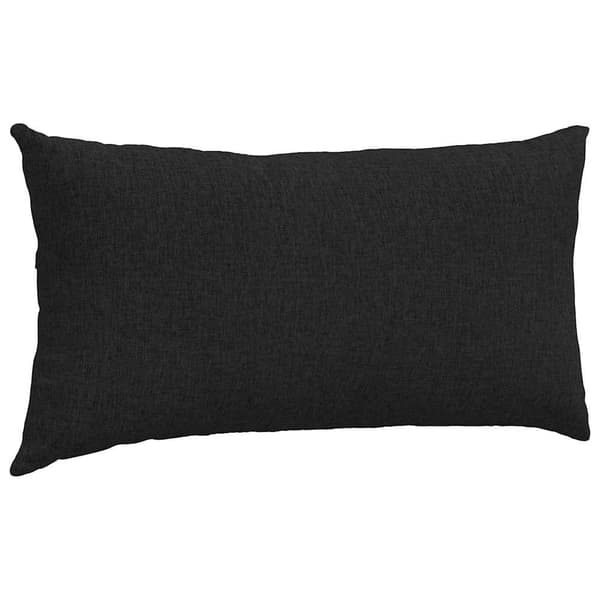 vidaXL Soffkuddar 2 st Svart 80 x 40 cm tyg