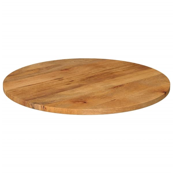 vidaXL Bordplate Ø 70x3,8 cm rund heltre mango