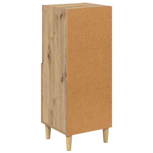 vidaXL Serviesskap artisan eik 34 x 34,5 x 90 cm Konstruert tre