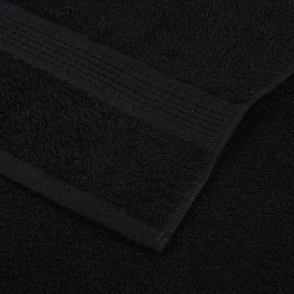 vidaXL Handdukar 6 st svart 360 gsm 100% bomull