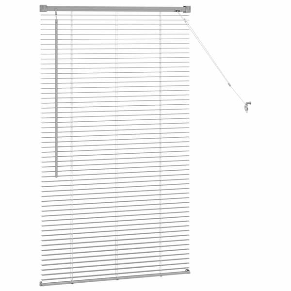 vidaXL Persienner Silver 130 x 80 cm Aluminium