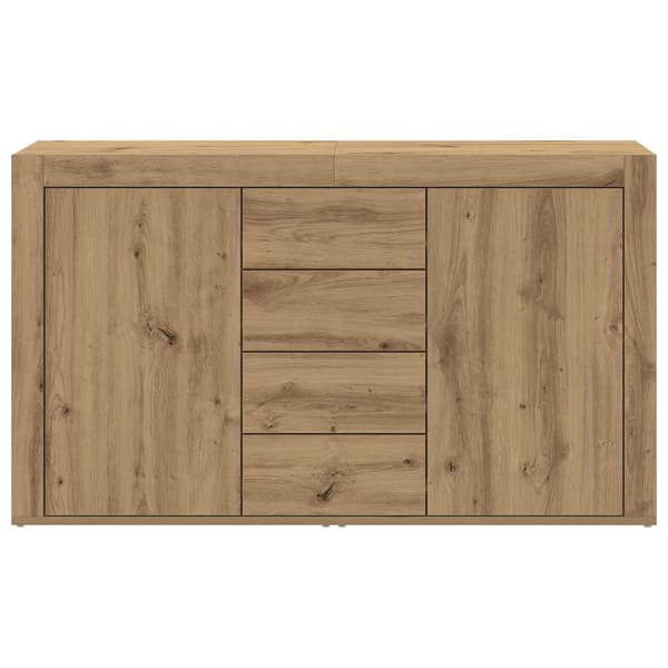 vidaXL Serviesskap Artisan Eik 120 x 36 x 69 cm Konstruert tre