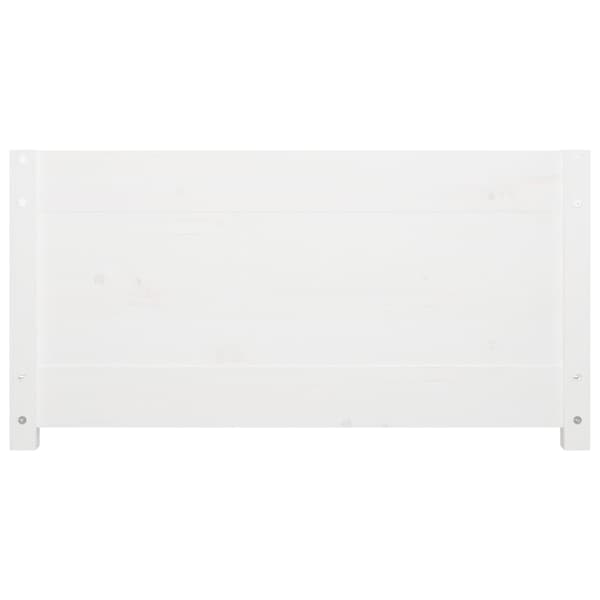 vidaXL Dagseng hvit 80x200 cm heltre furu