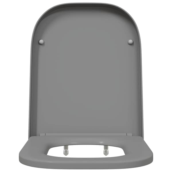 vidaXL Toalettsete Grå 47,5 x 35 x 3,6 cm Duroplast