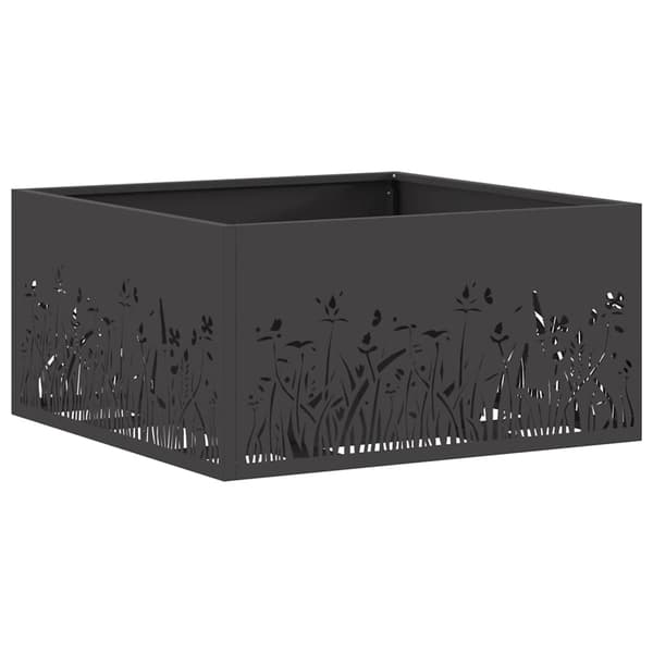 vidaXL Eldstad Svart 60 x 60 x 30 cm Stål