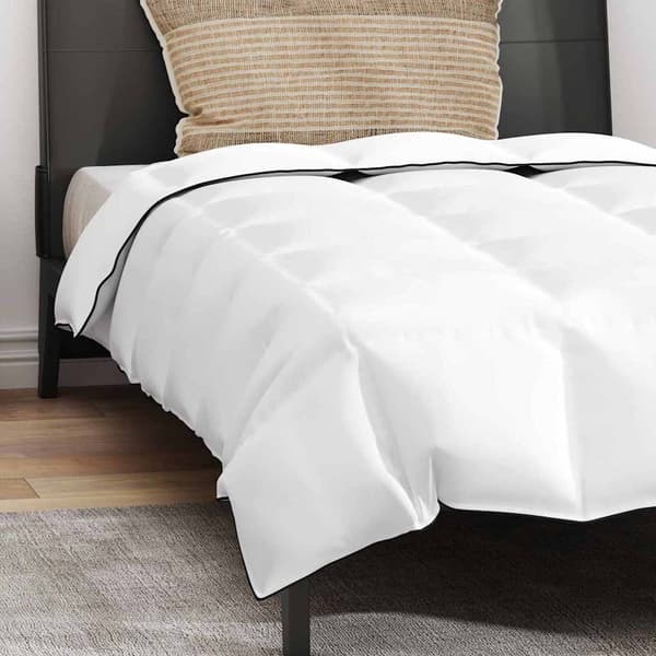 vidaXL Vinterdyna med Kudde med kudde 2 pcs Vit Dunfjäder