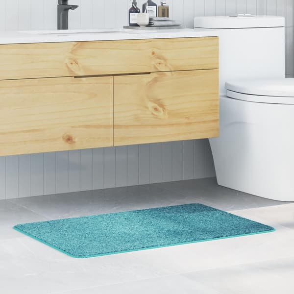 vidaXL Badematte Turkis 60 x 90 cm Polypropen
